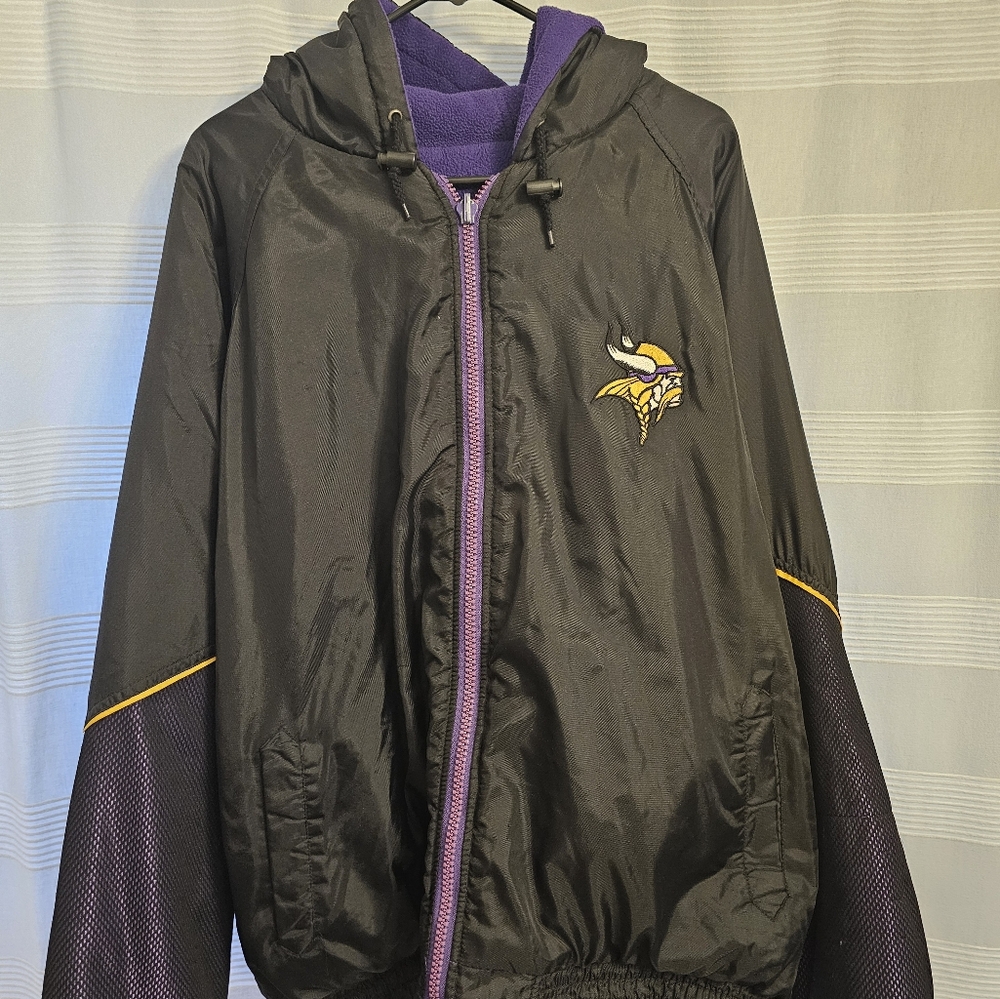 Pro Player Black and Purple Puffer Jacket